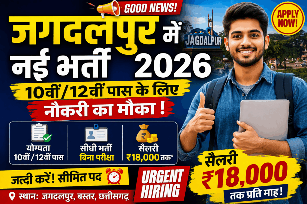 Jagdalpur job vacancy