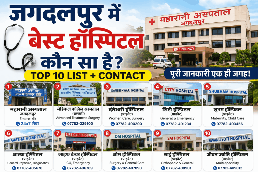 Jagdalpur mein best hospital kaun sa hai
