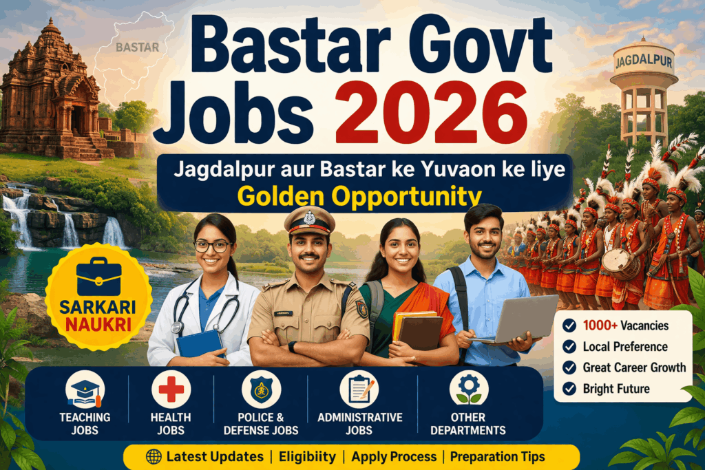 Bastar Govt Jobs 2026 Jagdalpur me sarkari naukri ke naye avsar aur vacancy details