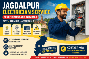 Jagdalpur electrician service in Bastar – best electricians contact list 2026